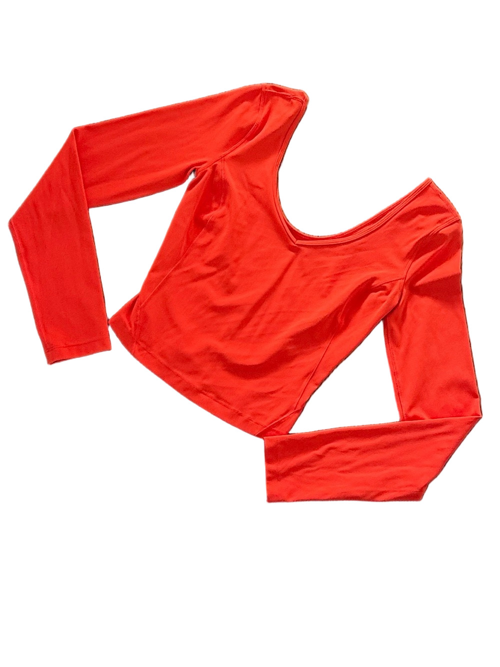 Lululemon Align Long sleeve Crop Top, Solar Orange | Size 4/6